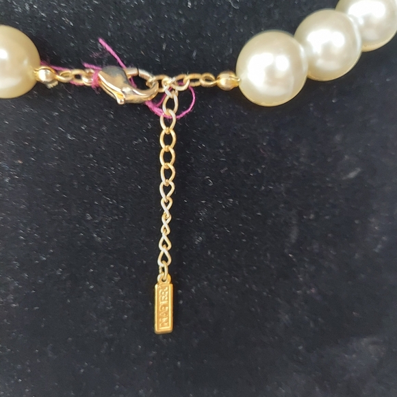 Napier Necklace Vintage Faux Pearl Beads Goldtone LobsterClaw Closure & Extender - Picture 5 of 5
